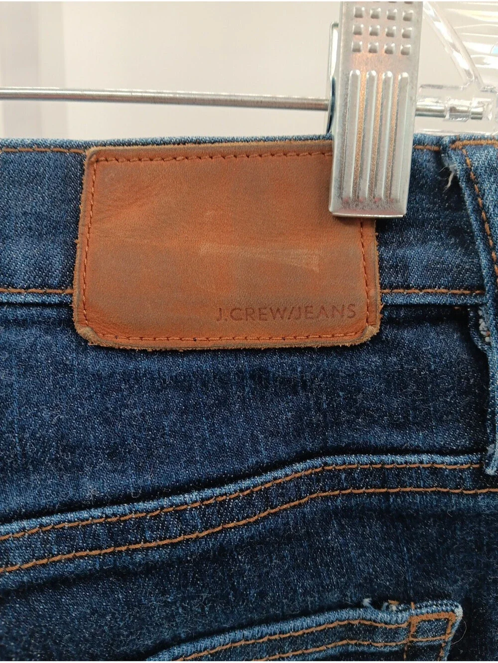 J.Crew Jeans Women's 31 Blue Denim Stretch Mid Rise Dark Wash Casual Preppy